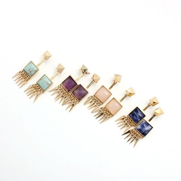 wholesale 10 pairs gold plated square shape amethyst stone stud earrings for women rose quartz jewelry, Golden;silver
wholesale 10 pairs gold plated square shape amethyst stone stud earrings for women rose quartz jewelry, Golden;silver