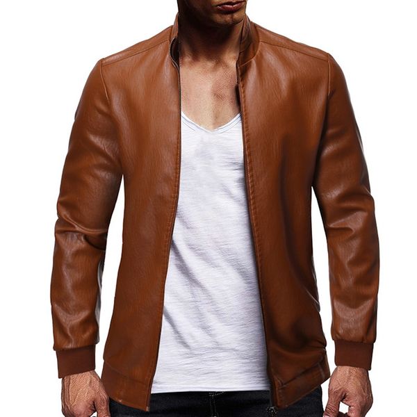 vogue nice autumn winter coat men's fashion classic zipper closure leather motorcycle casual jacket mens leather warm jackets, Black
vogue nice autumn winter coat men's fashion classic zipper closure leather motorcycle casual jacket mens leather warm jackets, Black