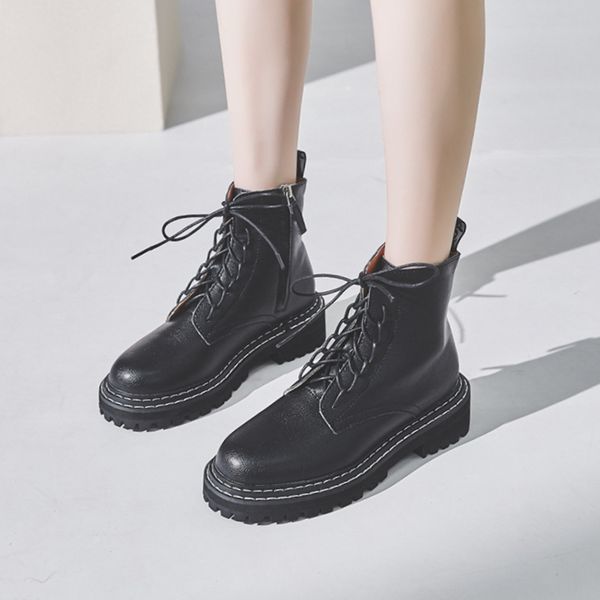 women's motocycle boots autumn winter new black ankle boots 5cm increasing ladies platfrom shoes women genuine leather shoes
women's motocycle boots autumn winter new black ankle boots 5cm increasing ladies platfrom shoes women genuine leather shoes
