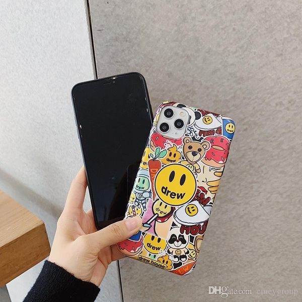 nice luxury drew house justin bieber soft cover designer phone case for iphone 11 pro max x xs xr 7 8 plus fashion smiley face cover
nice luxury drew house justin bieber soft cover designer phone case for iphone 11 pro max x xs xr 7 8 plus fashion smiley face cover