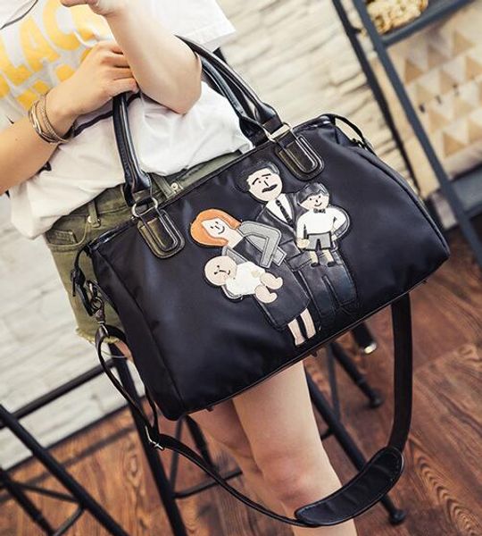 2020 manufacturer direct sale of new nylon with leather black handbag large capacity travel bag family portable crossbody bag
2020 manufacturer direct sale of new nylon with leather black handbag large capacity travel bag family portable crossbody bag
