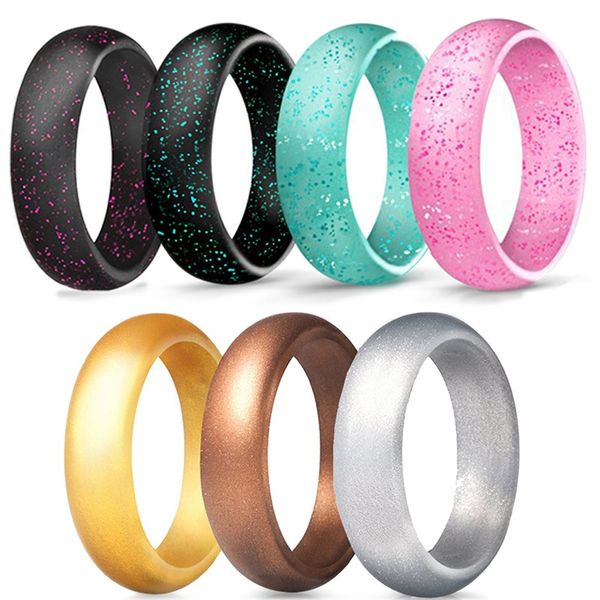 Sale 4 5 6 7 8 9 10 Size 5.7mm Crystal powder Silicone Female Ring For Women Girls Office Men Finger Jewelry
Sale 4 5 6 7 8 9 10 Size 5.7mm Crystal powder Silicone Female Ring For Women Girls Office Men Finger Jewelry