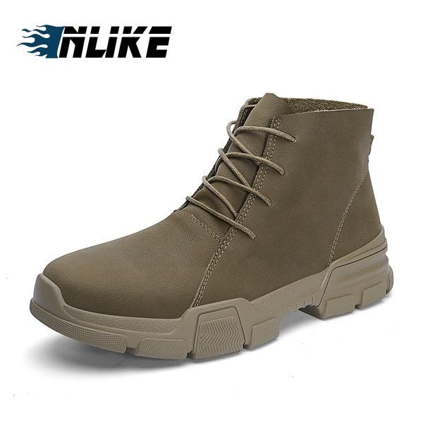 inlike men big siize ankle boots genuine leather british men boot casual lace up shoes mens boots, Black
inlike men big siize ankle boots genuine leather british men boot casual lace up shoes mens boots, Black