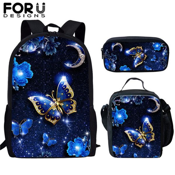 forudesigns 3pcs/set school bags kids girls beauty animal butterfly 3d print large school backpacks children fashion bookbags
forudesigns 3pcs/set school bags kids girls beauty animal butterfly 3d print large school backpacks children fashion bookbags