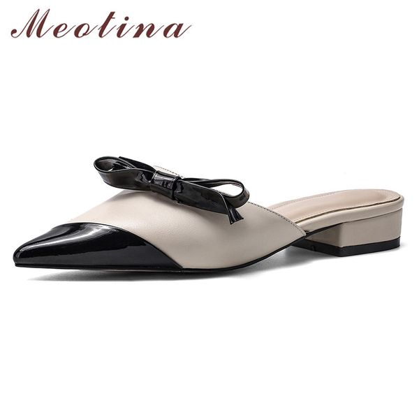 meotina cow leather flats women mules shoes natural genuine leather bow flat shoes mixed colors pointed toe ladies size 39, Black
meotina cow leather flats women mules shoes natural genuine leather bow flat shoes mixed colors pointed toe ladies size 39, Black