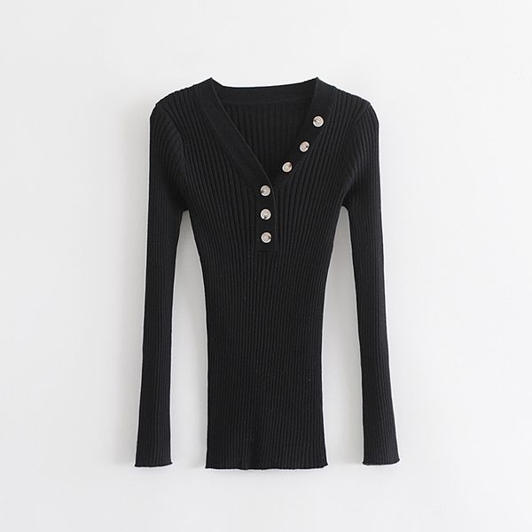 winter autumn black knitted women's sweater 2019 knitted pullover female long sleeve v-neck slim casual black women, White;black
winter autumn black knitted women's sweater 2019 knitted pullover female long sleeve v-neck slim casual black women, White;black