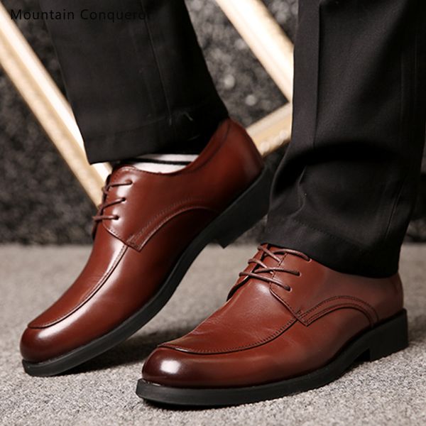 mountain conqueror men formal shoes genuine leather oxford shoes for men 2019 dress wedding lace-up leather brogues, Black
mountain conqueror men formal shoes genuine leather oxford shoes for men 2019 dress wedding lace-up leather brogues, Black