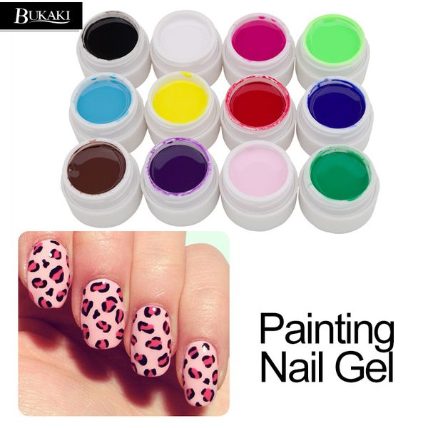 bukaki 1pcs 12 colors drawing gel varnish pure glitter diy painting gel nail polish semi permanent nail art set
bukaki 1pcs 12 colors drawing gel varnish pure glitter diy painting gel nail polish semi permanent nail art set
