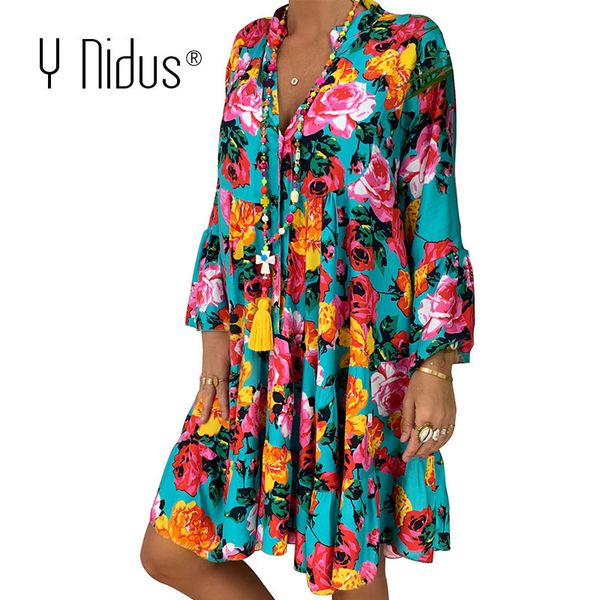 summer floral dresses mini women boho spring print party dress 2020 plus size short beach dresses casual loose sundress 5xl, Black;gray
summer floral dresses mini women boho spring print party dress 2020 plus size short beach dresses casual loose sundress 5xl, Black;gray