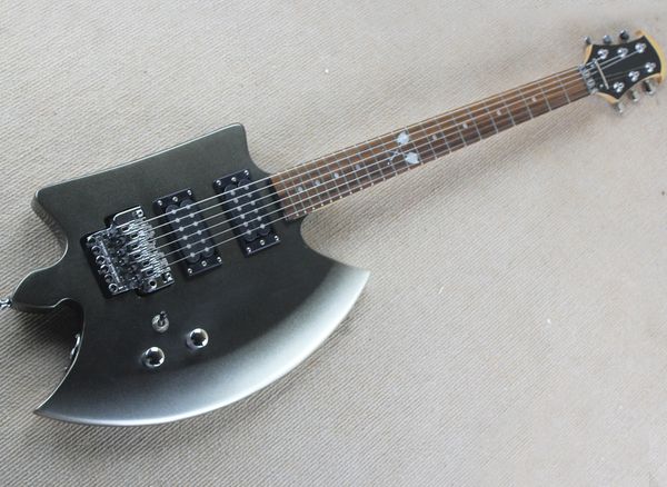 metallic black ax electric guitar with floyd rose,rosewood fretboard,headless guitar,can be customized as request
metallic black ax electric guitar with floyd rose,rosewood fretboard,headless guitar,can be customized as request