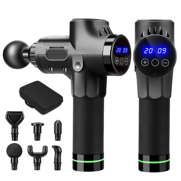 20 gear lcd touch screen high frequency massage gun full body muscle relaxation electric massager with 6 portable bags
20 gear lcd touch screen high frequency massage gun full body muscle relaxation electric massager with 6 portable bags