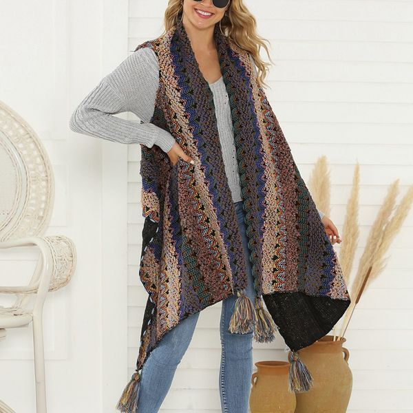 women knitwear sweater cardigan women large knitted patchwork casual tassel sleeveless knitted sweater loose cover up cardigan, White
women knitwear sweater cardigan women large knitted patchwork casual tassel sleeveless knitted sweater loose cover up cardigan, White