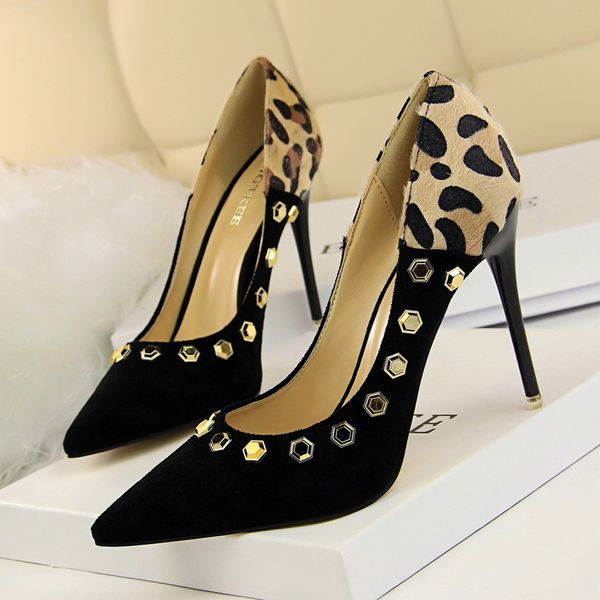 women pumps bling high heels women pumps shoes pair leopard print rivet shoes woman wedding shoes 2018 1717-8, Black
women pumps bling high heels women pumps shoes pair leopard print rivet shoes woman wedding shoes 2018 1717-8, Black