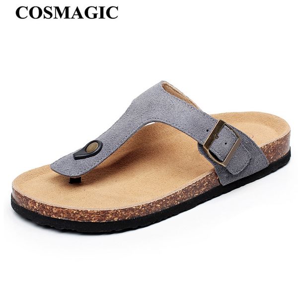 cosmagic 2019 new summer beach flip flops cork slippers casual women nubuck leather solid color slides shoe, Black
cosmagic 2019 new summer beach flip flops cork slippers casual women nubuck leather solid color slides shoe, Black