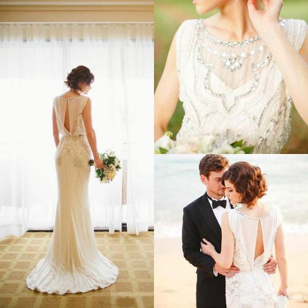 Elegant Long Crystal Beaded A Line Wedding Dresses Sweep Train Bridal Gowns Beach Bridal Dress Custom Made
Elegant Long Crystal Beaded A Line Wedding Dresses Sweep Train Bridal Gowns Beach Bridal Dress Custom Made