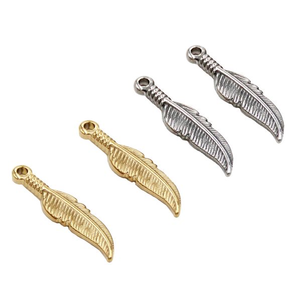 10pcs stainless steel feather charms for jewelry making 12x5mm gold steel feather pendants for bracelets necklace diy, Bronze;silver
10pcs stainless steel feather charms for jewelry making 12x5mm gold steel feather pendants for bracelets necklace diy, Bronze;silver