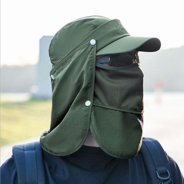 outdoor flap caps quick dry sunshade uv protection breathable detachable face mask ear neck cover baseball visor cap sportswear, Black;white
outdoor flap caps quick dry sunshade uv protection breathable detachable face mask ear neck cover baseball visor cap sportswear, Black;white