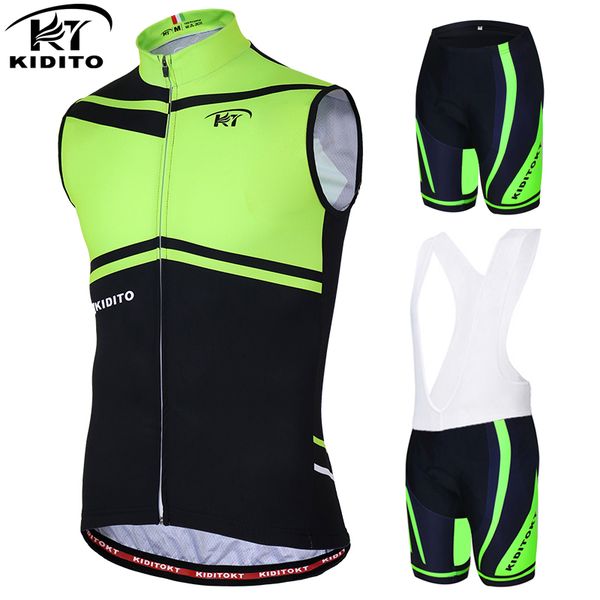 kiditokt 100% polyester pro sleeveless cycling jersey sets summer mtb bike clothing racing road bicycle cycling wear for men, Black;red
kiditokt 100% polyester pro sleeveless cycling jersey sets summer mtb bike clothing racing road bicycle cycling wear for men, Black;red