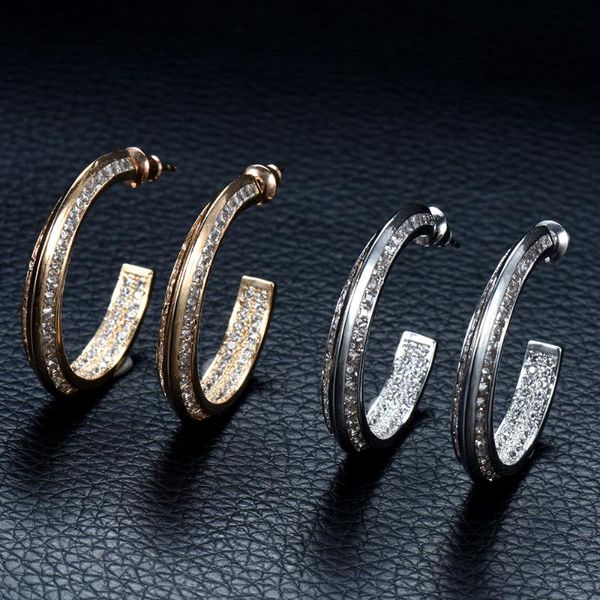 hibride elegant cubic zirconia circle round hoop earrings for women fashion jewelry accessories brincos para as mulheres e-867, Golden;silver
hibride elegant cubic zirconia circle round hoop earrings for women fashion jewelry accessories brincos para as mulheres e-867, Golden;silver