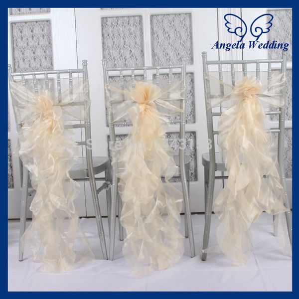 ch098c new arrival 2018 fancy wedding organza frilly champagne curly willow chair sash
ch098c new arrival 2018 fancy wedding organza frilly champagne curly willow chair sash