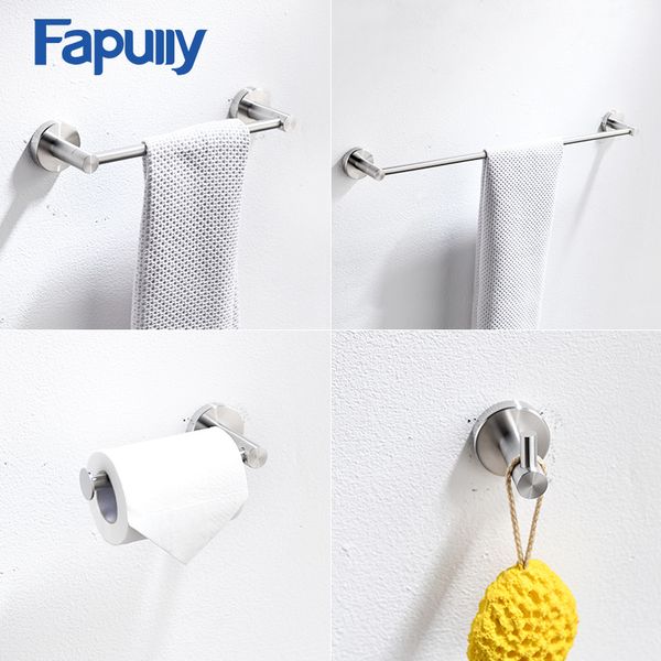 fapully bathroom accessories 304 stainless steel brushed nickel wall mount towel bar robe hook paper holder bath hardware sets
fapully bathroom accessories 304 stainless steel brushed nickel wall mount towel bar robe hook paper holder bath hardware sets