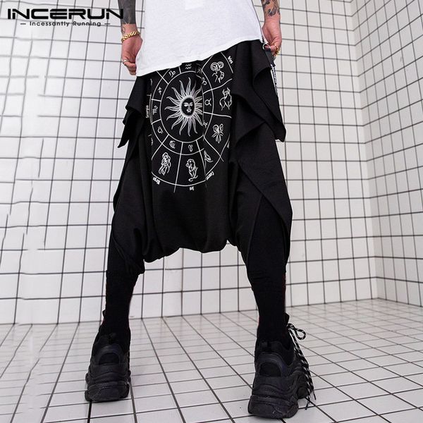 мужчины шаровары streetwear печатного punk стиль сыпучая эластичный пояс падение промежность брюки joggers теленок длина брюки incerun s-5xl, Black
мужчины шаровары streetwear печатного punk стиль сыпучая эластичный пояс падение промежность брюки joggers теленок длина брюки incerun s-5xl, Black