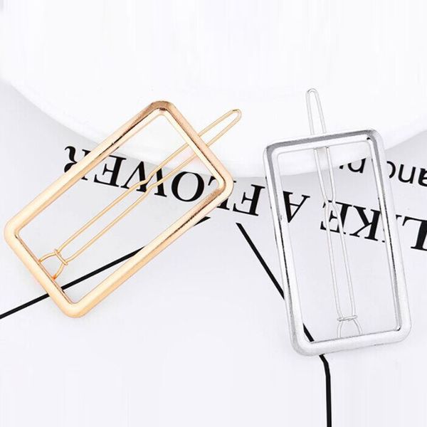 new fashion hollow metal hairpin geometry rectangle hair clip women girls hair pin jewelry accessories delicate pin, Golden;silver
new fashion hollow metal hairpin geometry rectangle hair clip women girls hair pin jewelry accessories delicate pin, Golden;silver