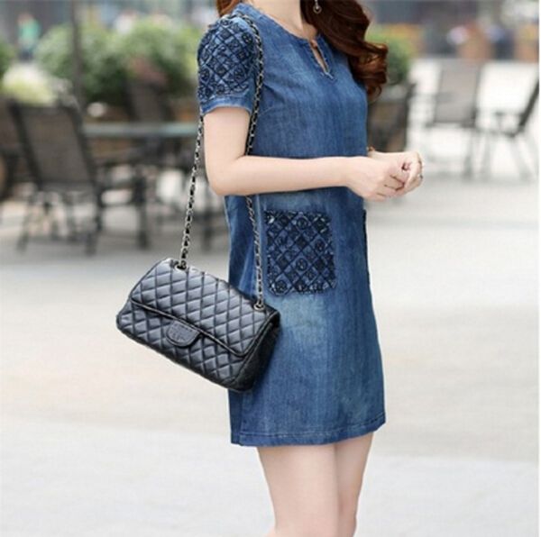casual loose mini dress summer fashion elegant denim dress lady plus size slim short sleeve pencil dresses 2020 new, Black;gray
casual loose mini dress summer fashion elegant denim dress lady plus size slim short sleeve pencil dresses 2020 new, Black;gray