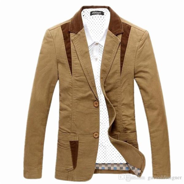 mans solid color panelled coat autumn winter designer lapel neck man jackets fashion casual male apparel with button, Black;brown
mans solid color panelled coat autumn winter designer lapel neck man jackets fashion casual male apparel with button, Black;brown
