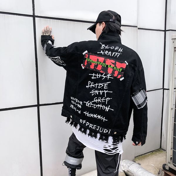 songsanding harajuku original full print letter mens jeans jacket jaqueta masculino denim jacket chaqueta hombre bomber jacket, Black;brown
songsanding harajuku original full print letter mens jeans jacket jaqueta masculino denim jacket chaqueta hombre bomber jacket, Black;brown