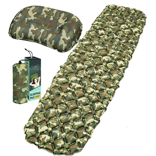 camping sleeping pad inflatable travel pillow ultralight backpacking air mattress w compact carrying bag sleeping mat
camping sleeping pad inflatable travel pillow ultralight backpacking air mattress w compact carrying bag sleeping mat