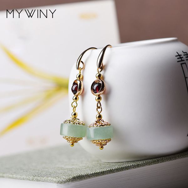 mywiny new original design ethnic wind earrings , aventurine,garnet pendant earrings simple fashion with long earrings for girl, Golden
mywiny new original design ethnic wind earrings , aventurine,garnet pendant earrings simple fashion with long earrings for girl, Golden