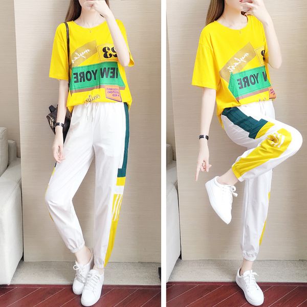 sport set women gym clothing casual sport suit women short sleeve tracksuit patchwork t-shirts and pants sets plus size summer, White;red
sport set women gym clothing casual sport suit women short sleeve tracksuit patchwork t-shirts and pants sets plus size summer, White;red
