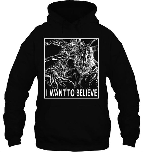men hoodie printed i want to believe bloodborne sleeve women streetwear, Black
men hoodie printed i want to believe bloodborne sleeve women streetwear, Black