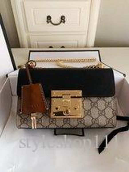2020 women's padlock small shoulder bag luxury designer bag women's shoulder bag 409487 crossbody 20 * 15.5 *