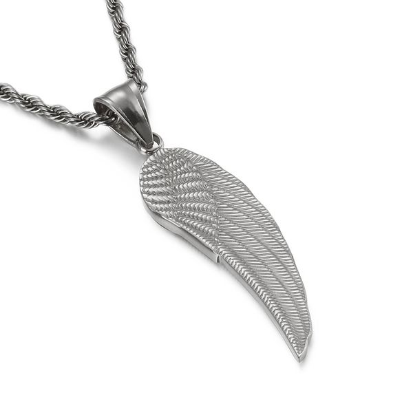 new gold/silver stainless steel angel wing pendant necklaces for women men classic link chain choker party jewelry
new gold/silver stainless steel angel wing pendant necklaces for women men classic link chain choker party jewelry