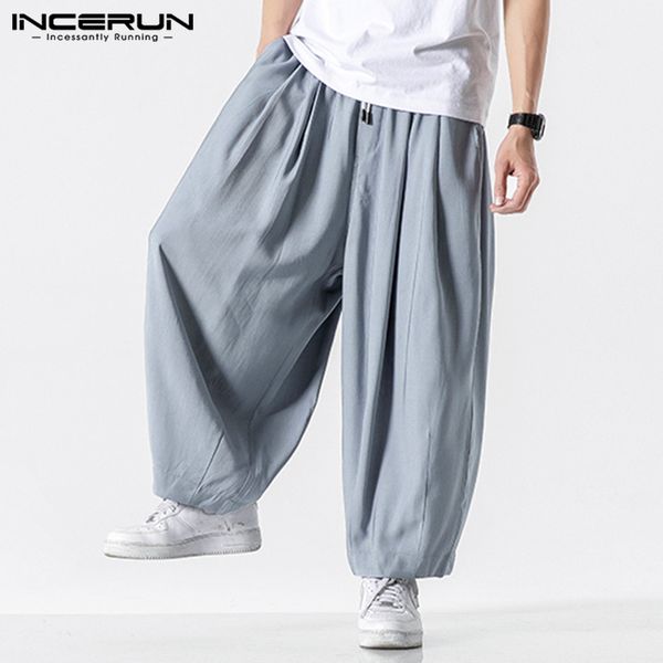 men wide leg pants 2020 drawstring joggers plain high street casual trousers baggy fashion harem pants incerun pantalones hombre, Black
men wide leg pants 2020 drawstring joggers plain high street casual trousers baggy fashion harem pants incerun pantalones hombre, Black