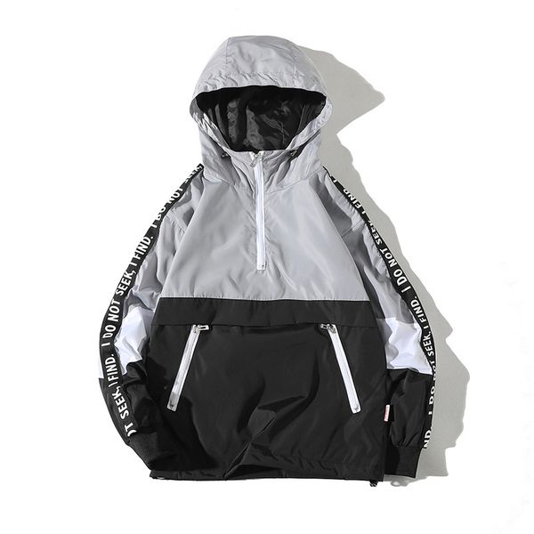 jk06 spring white background hooded loose-fit pocket coat jacket raincoat jacket pullover students couples business attire, Black;brown
jk06 spring white background hooded loose-fit pocket coat jacket raincoat jacket pullover students couples business attire, Black;brown