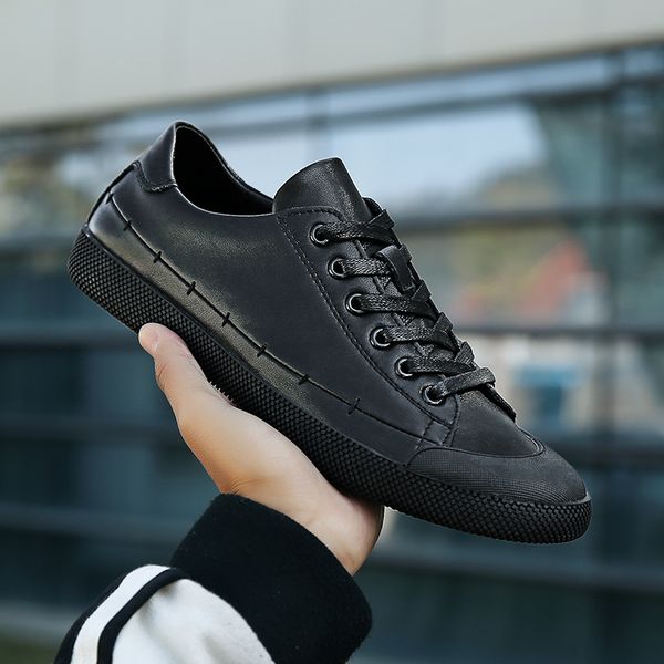 fashion white sneakers men breathable leather casual shoes for men comfortable flat shoes footwear 2019 casual, Black
fashion white sneakers men breathable leather casual shoes for men comfortable flat shoes footwear 2019 casual, Black