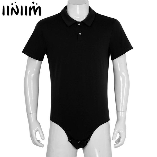 iiniim babies mens lingerie shirts turn-down collar press crotch jockstraps shirt bodysuit romper snappies pajamas, White;black
iiniim babies mens lingerie shirts turn-down collar press crotch jockstraps shirt bodysuit romper snappies pajamas, White;black