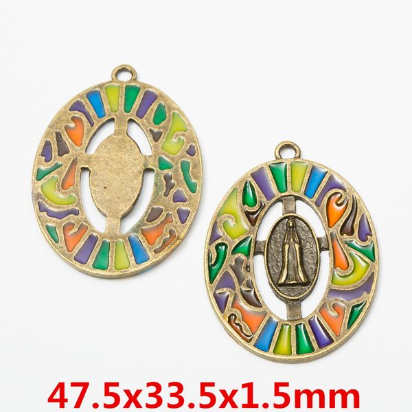 10pcs antique bronze vintage enamel religious jesus charms pendants for bracelet earring necklace diy jewelry making ornament, Bronze;silver
10pcs antique bronze vintage enamel religious jesus charms pendants for bracelet earring necklace diy jewelry making ornament, Bronze;silver