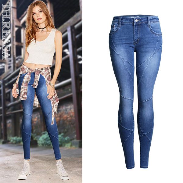 women pencil pants long jeans slim stretch denim skinny pants casual dancer girl trousers, Blue
women pencil pants long jeans slim stretch denim skinny pants casual dancer girl trousers, Blue