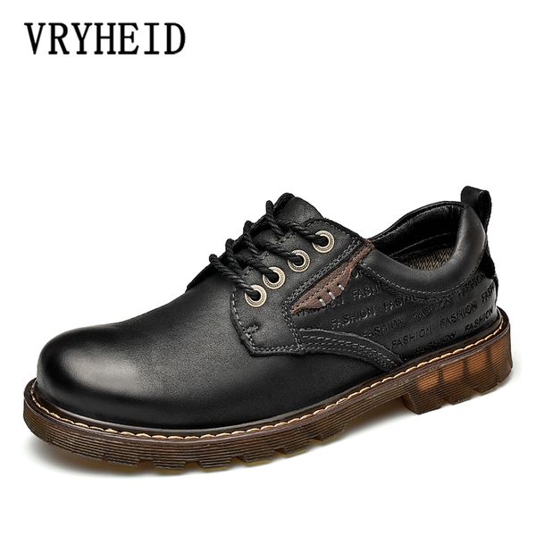 vryheid genuine leather men's shoes spring autumn work safety casual shoes fashion flats oxfords dress men, Black
vryheid genuine leather men's shoes spring autumn work safety casual shoes fashion flats oxfords dress men, Black