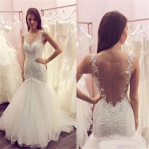 new arrival lace mermaid wedding dresses 2020 jewel neck illusion sweep train appliques castle chapel bridal gowns elegant vestidoe de noiva, White
new arrival lace mermaid wedding dresses 2020 jewel neck illusion sweep train appliques castle chapel bridal gowns elegant vestidoe de noiva, White