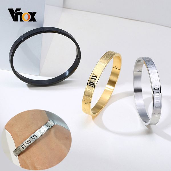 vnox men's stylish roman numerals cuff bangles bracelets 8mm wide stainless steel anniversary gifts for him, White
vnox men's stylish roman numerals cuff bangles bracelets 8mm wide stainless steel anniversary gifts for him, White