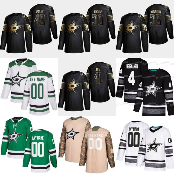 30 Ben Bishop 2019 Golden Edition Stars 35 Anton Khudobin 41 Landon Bow 45 Roman Polak 28 Stephen Johns Remi Elie Hockey Jerseys
30 Ben Bishop 2019 Golden Edition Stars 35 Anton Khudobin 41 Landon Bow 45 Roman Polak 28 Stephen Johns Remi Elie Hockey Jerseys