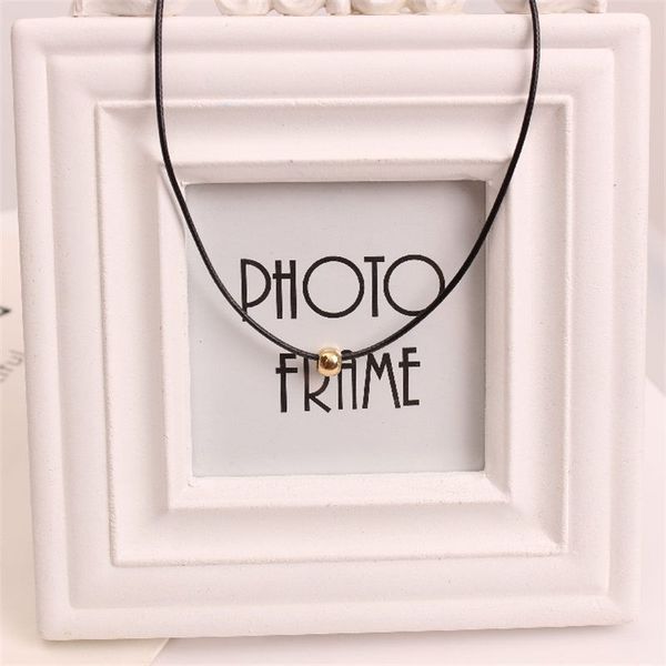 black leather short choker simple gold bead necklace for women minimalist jewelry collar classical kolye dropshipping, Golden;silver
black leather short choker simple gold bead necklace for women minimalist jewelry collar classical kolye dropshipping, Golden;silver