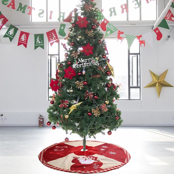 1pc red santa claus english alphabet tree skirt tree bottom decoration small carpet apron dress up christmas party supplies
1pc red santa claus english alphabet tree skirt tree bottom decoration small carpet apron dress up christmas party supplies