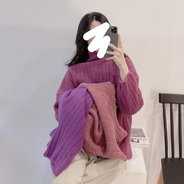 winter new pullover iridescent thick half-high collar fine pits ladies hair blend soft sweater women cm9869, White;black
winter new pullover iridescent thick half-high collar fine pits ladies hair blend soft sweater women cm9869, White;black