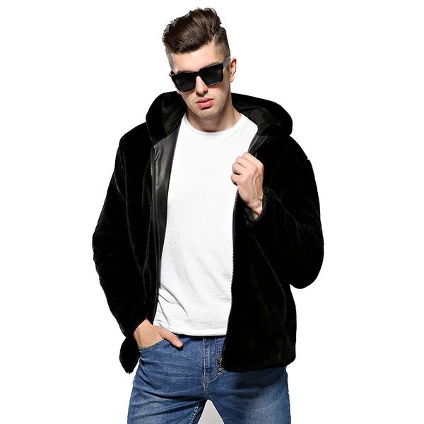 faux leather coats men hooded mens fur coats synthetic mink pelts male leather jackets overcoats, Black
faux leather coats men hooded mens fur coats synthetic mink pelts male leather jackets overcoats, Black